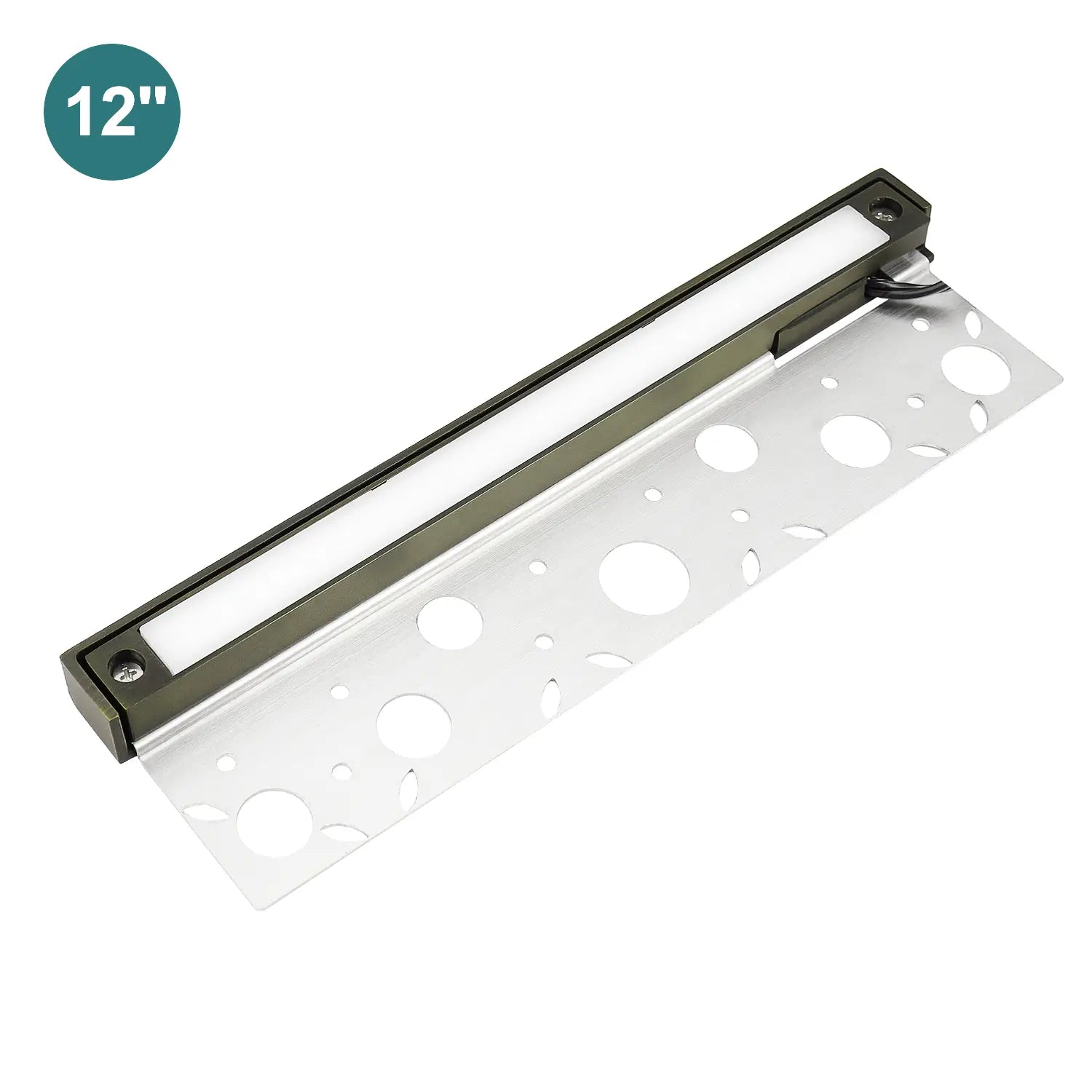 RGBW Brass Hardscape Light — 12" Smart (Bluetooth)